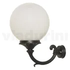 Outdoor Wall Lamp in Aluminum with Opal Acrylic Sphere - Trovaanthracite Viadurini