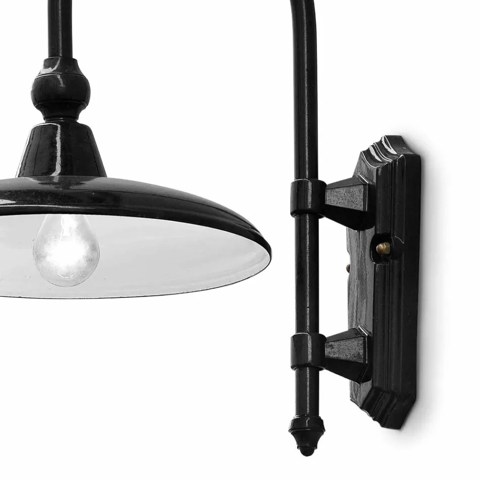 Classic Design Aluminum Outdoor Wall Lamp Made in Italy - Campobasso Viadurini