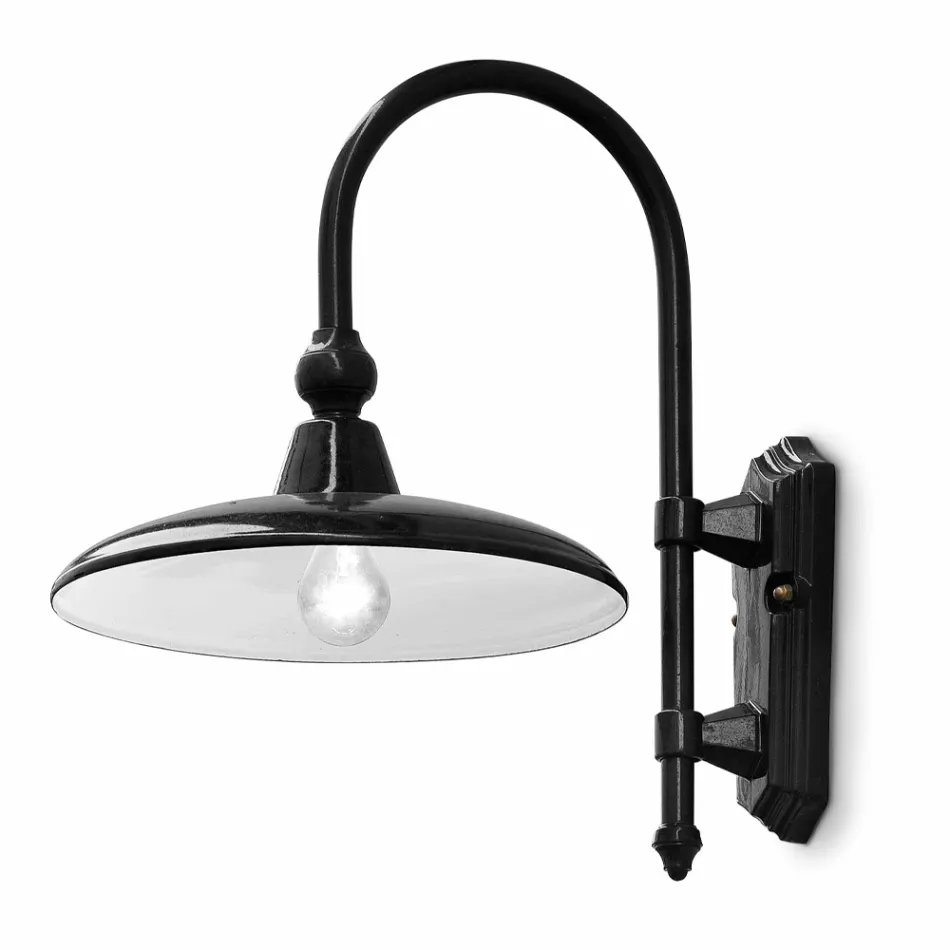 Classic Design Aluminum Outdoor Wall Lamp Made in Italy - Campobasso Viadurini