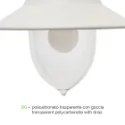 Outdoor Wall Lamp in Aluminum and Polycarbonate Made in Italy - Cassandra Viadurini