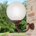 Outdoor Wall Lamp in Die-Cast Aluminum and Acrylic Sphere - Trovanero Viadurini