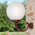 Outdoor Wall Lamp in Die-Cast Aluminum and Acrylic Sphere - Trovanero