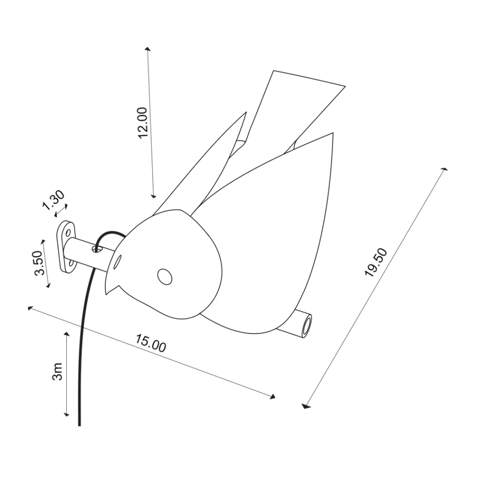 Outdoor Wall Lamp in Enamelled Tuscan Majolica Made in Italy - Uccellino Viadurini