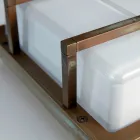 Brass Outdoor Wall Light, E27, and Geometric Style Made in Italy - Crystal Viadurini