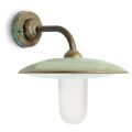 Outdoor Wall Light in Brass, Opal Glass, and IP44 Made in Italy - Drago