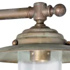 Elfico Outdoor Wall Light in Brass, Clear Glass, and IP44 Rating Viadurini