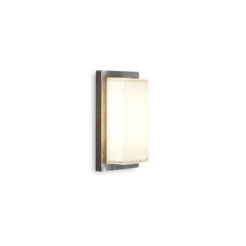 Vintage Brass Outdoor Wall Light with E27 Socket and IP44 - Crystal Viadurini