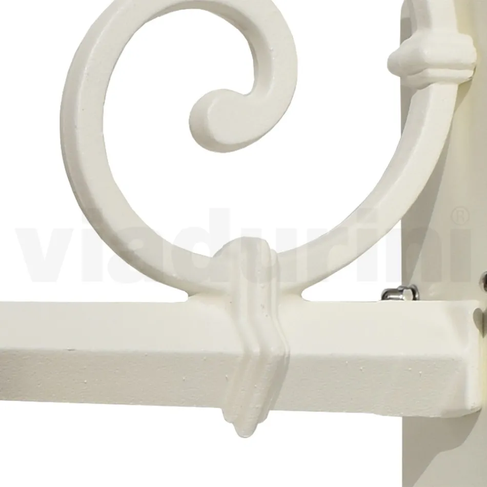 Vintage Outdoor Wall Lamp in Aluminum and Brass Made in Italy - Adela Viadurini