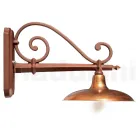 Vintage Outdoor Wall Lamp in Aluminum and Brass Made in Italy - Adela Viadurini