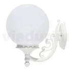 Garden Applique in White Aluminum with Opal Sphere - Trovabianco Viadurini