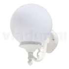 Garden Applique in White Aluminum with Opal Sphere - Trovabianco Viadurini