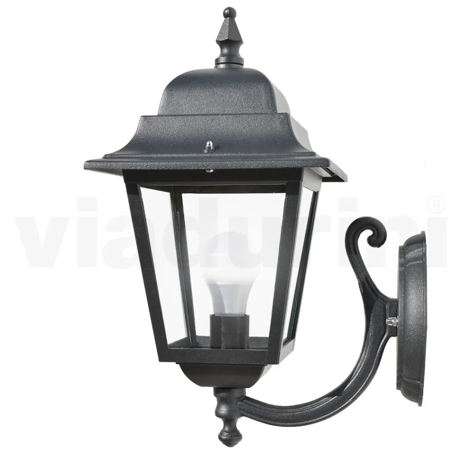 Garden Applique in Aluminum and Transparent Glass Made in Italy - Scintilla Viadurini