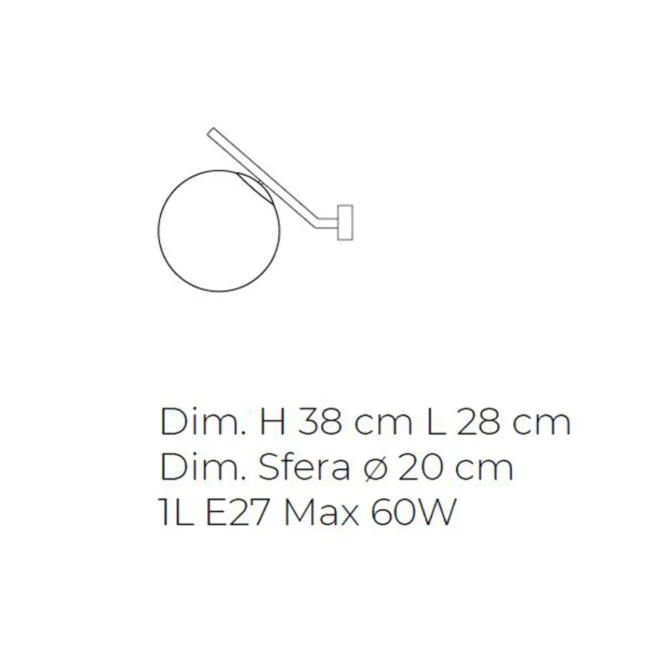 Hand-blown Venetian Glass Wall Light - Snow Viadurini