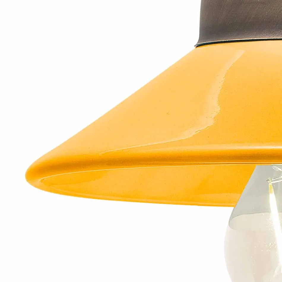 Lights in colored ceramic wall and brass Alice Ferroluce Viadurini