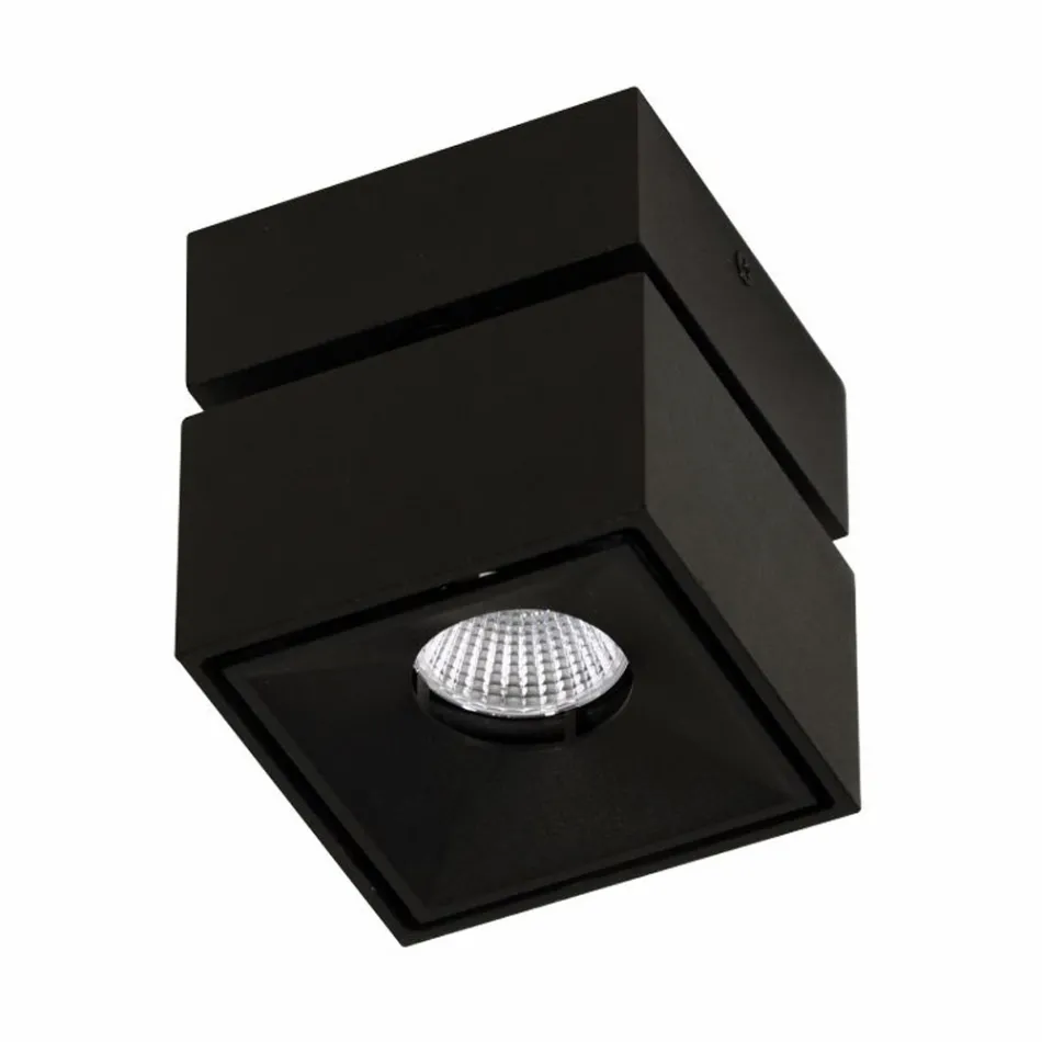 Decorative Led Wall Lamp in White or Black Aluminum for Interior - Vernon Viadurini