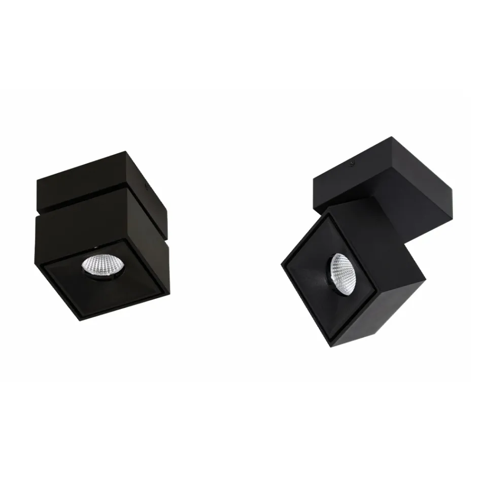 Decorative Led Wall Light in White or Black Aluminum for Interior - Vernon Viadurini