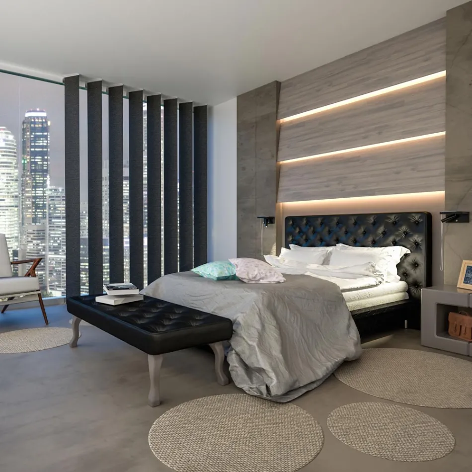 Adjustable Aluminum Decorative Led Wall Light with USB Ports - Alena Viadurini