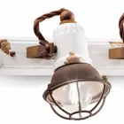 Applique design and three spotlights ceramic and metal Lacey Viadurini