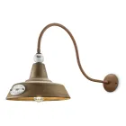 Industrial Design Wall Lamp in Iron and Ceramic Hand Made - Grunge Viadurini