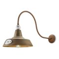 Industrial Design Wall Lamp in Iron and Ceramic Hand Made - Grunge