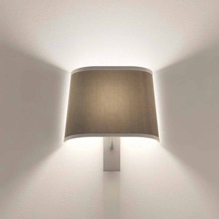 Design Wall Lamp in Metal Silver or White Finish Made in Italy - Jump Viadurini