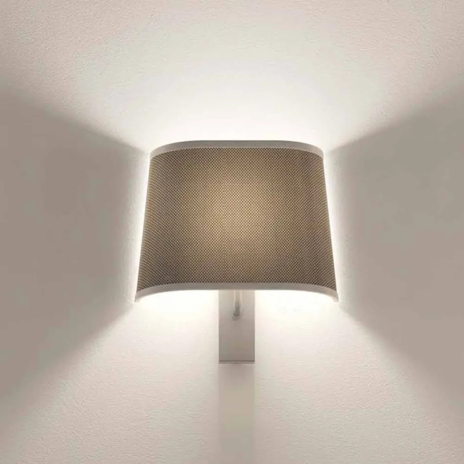 Design Wall Lamp in Metal Silver or White Finish Made in Italy - Jump Viadurini