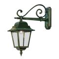 Outdoor Wall Lamp in Gold Green Aluminum with Hand Painted Flowers - Gorizia