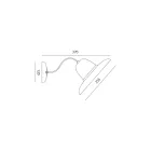 Outdoor Wall Lamp in Galestro and Metal Handmade in Italy - Toscot Spoleto Viadurini