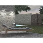 Wall Lamp Solar Led Spotlight in White or Black Aluminum with Sensor - Hugo Viadurini