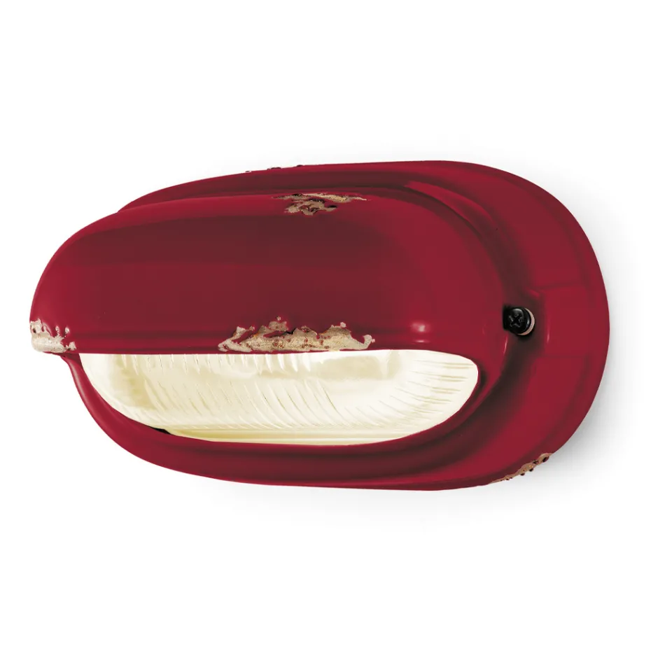 Handmade Ceramic and Industrial Horizontal Iron Applique - Vintage Viadurini