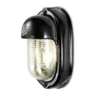 Wall Lamp Handmade Ceramic and Vertical Industrial Iron - Vintage Viadurini