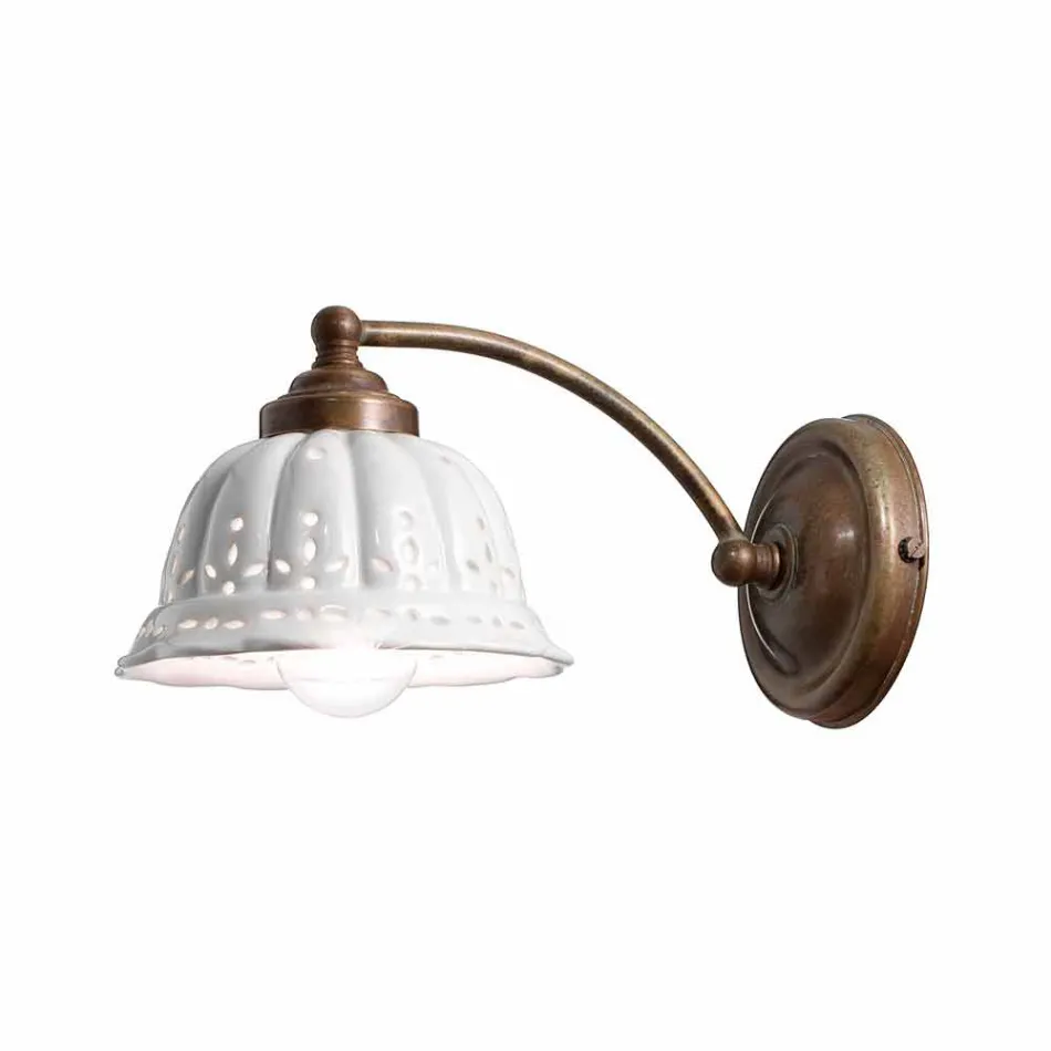 Applique art nouveau design ceramic Anita Il Fanale Viadurini