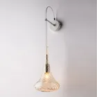 Made in Italy Iron Wall Lamp with Pyrex Glass for Interior Decorating - Corinto Viadurini