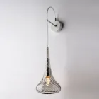 Made in Italy Iron Wall Lamp with Pyrex Glass for Interior Decorating - Corinto Viadurini