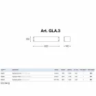 Wall stoneware ceramic white Glamour Aldo Bernardi Viadurini