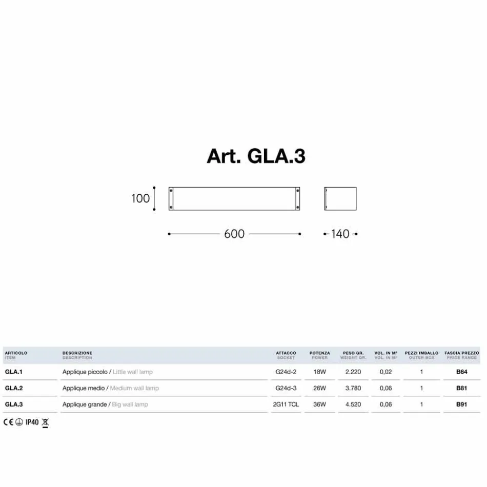 Wall stoneware ceramic white Glamour Aldo Bernardi Viadurini