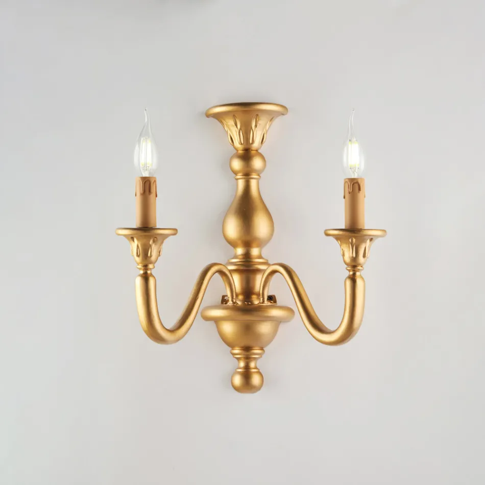 Made in Italy Wooden Wall Lights for Interior Decorating - Siena Viadurini