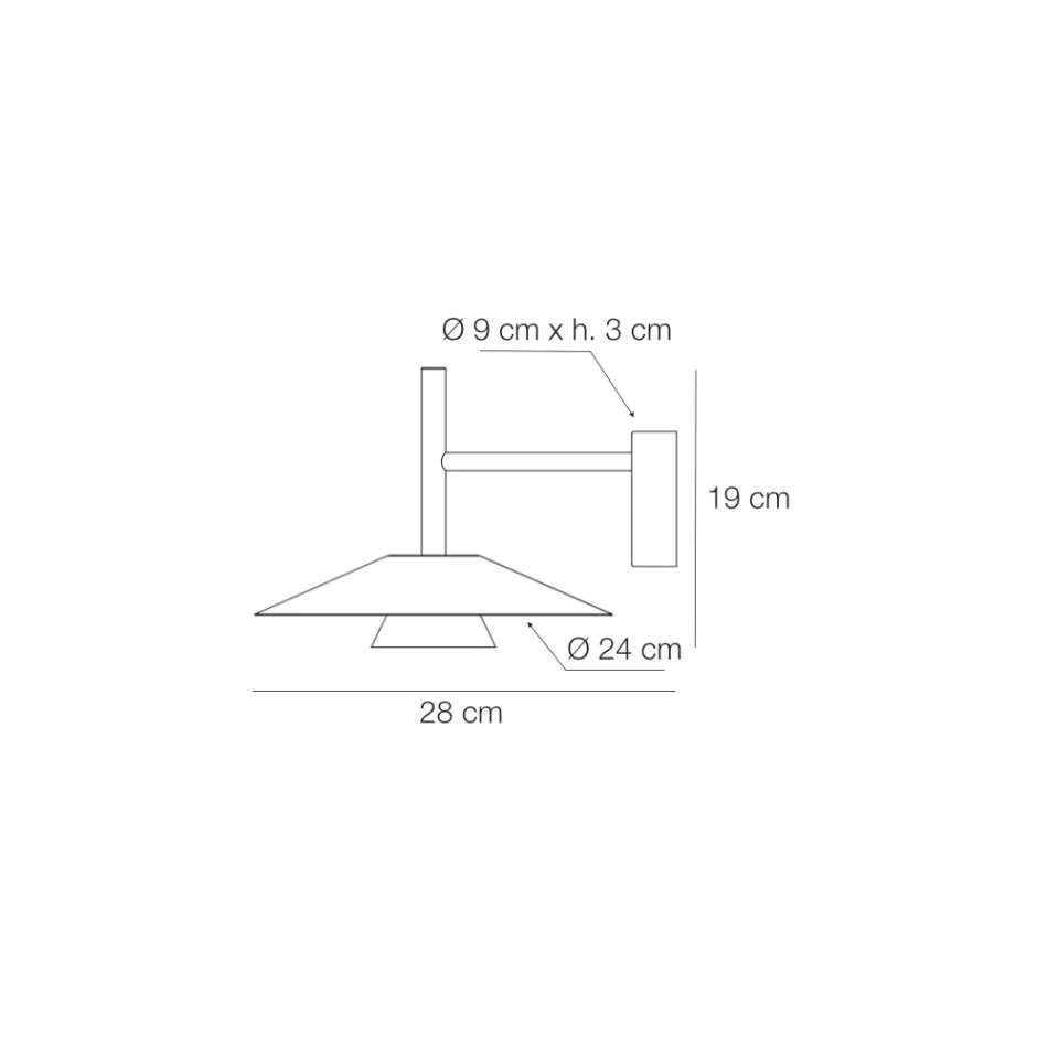 Metal Wall Lights in Various Finishes Made in Italy - Mira Viadurini