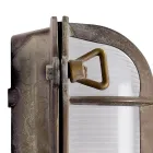 Vintage Brass Wall Light with Opal/Clear Glass - Mermaid Viadurini