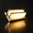 Vintage Brass Wall Lamp, E27 Socket, and Atmospheric Light Made in Italy - Crystal Viadurini