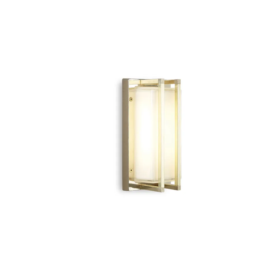 Vintage Brass Wall Lamp, E27 Socket, and Atmospheric Light Made in Italy - Crystal Viadurini