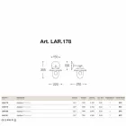 Applique La Traviata copper, glass and antique brass Viadurini