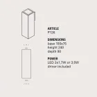 Smith - Toscot outdoor LED wall light in earthenware design H 24 cm Viadurini