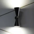 Modern Wall Lamp with Matt Black Metal Structure Made in Italy - Zaira Viadurini