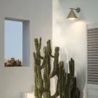 Outdoor Wall Light in Brass and Glass Made in Italy - Rain Viadurini