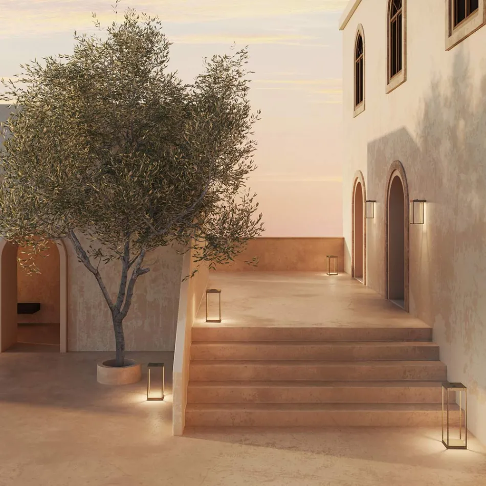 Outdoor Wall Light in Brass Made in Italy - Sunny Viadurini