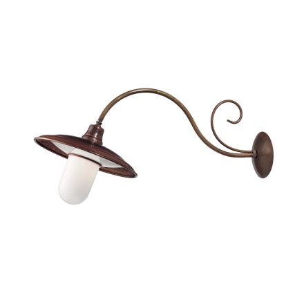 Wall Applique in Brass, Copper and Glass in Italy - Chiocciola Viadurini