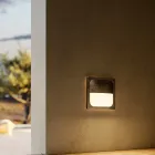 Square Brass Wall Sconce with Optional Detail - Boat Viadurini