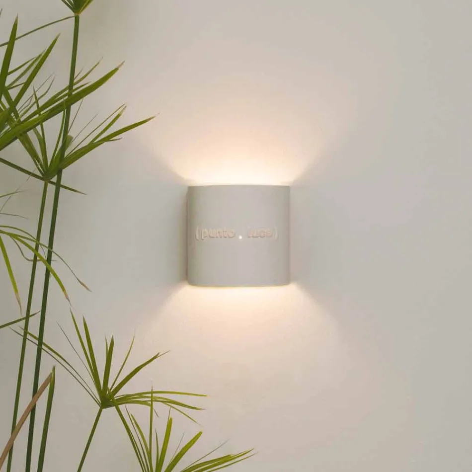Modern two-tone nebulite wall lamp In-es.artdesign Punto Luce design Viadurini