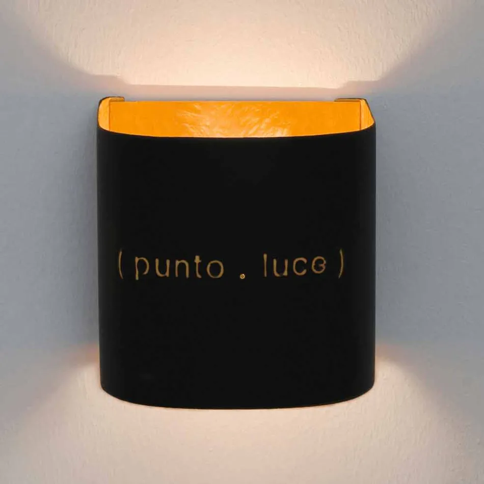 Modern two-tone nebulite wall lamp In-es.artdesign Punto Luce design Viadurini